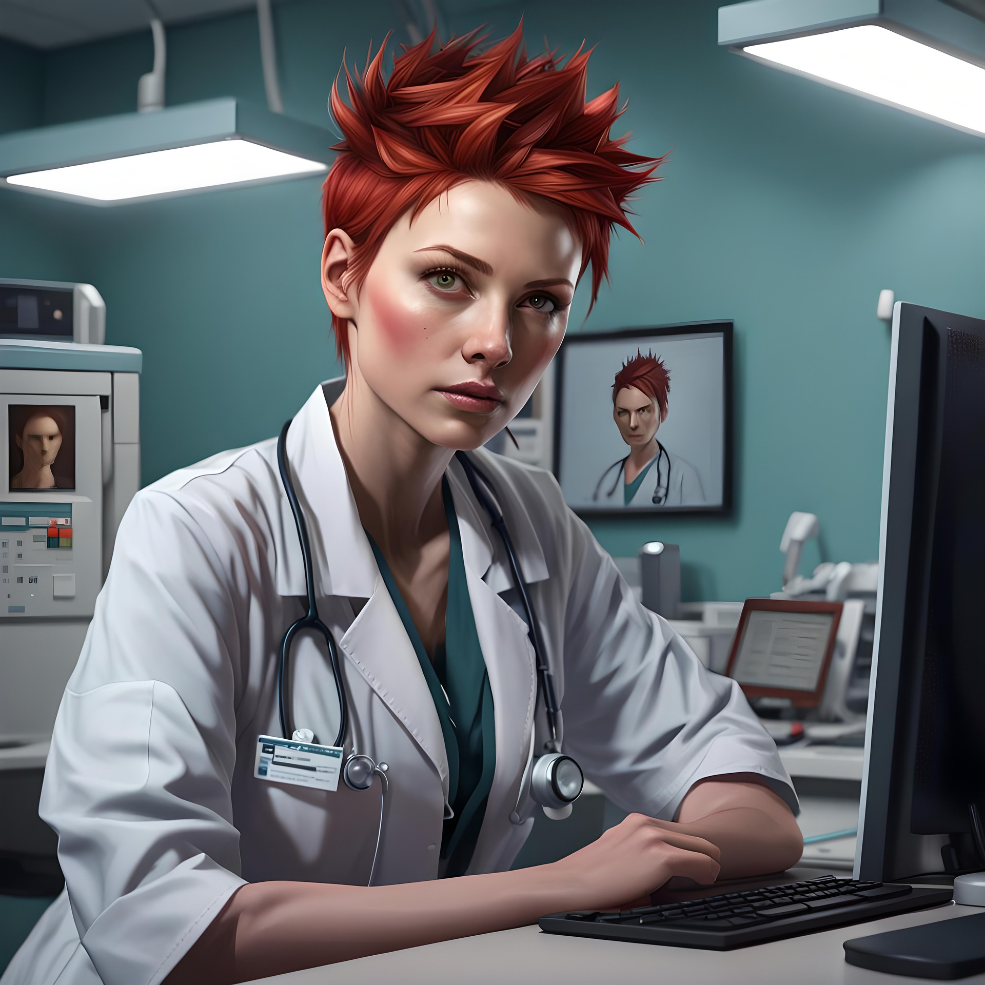 arzt am pc ai generated 8840855 1920